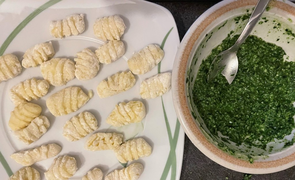 Gnocchi al pesto di cavolo&nbsp;nero